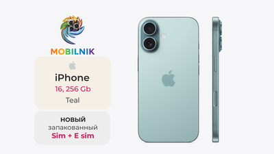 Apple iPhone 16 256ГБ Teal (Без RuStore)