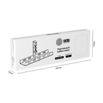 Кабель-канал Cactus CS-CM-400-1WT для столов 40x12.9x19см белый