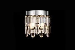 Бра NewRgy F6-ф220*H220 CHROME, 2×40 Вт, хромированное