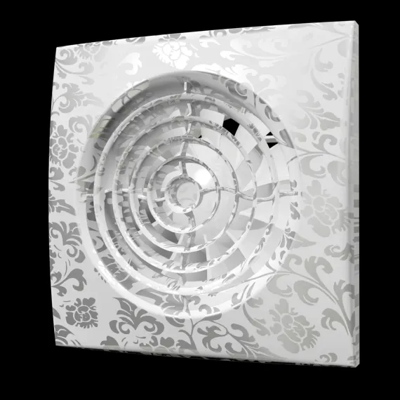 Вентилятор накладной ERA DiCiTi AURA 5C white design dØ125 с обратным клапаном