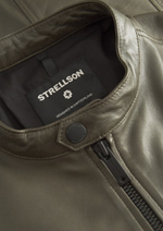 Куртка кожаная Strellson Jace-Slim Dark Olive