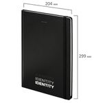 Блокнот с резинкой в клетку 96 л., БОЛЬШОЙ ФОРМАТ А4 204х299 мм, BRAUBERG, "Identity", 115528