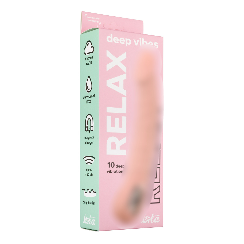Перезаряжаемый реалистичный вибратор Deep Vibes Relax Flesh 9801-01lola