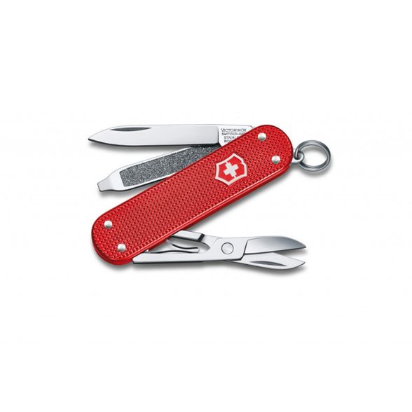 Цена наНож брелок Victorinox Classic Alox SD Colors, сталь X55CrMo14, рукоять алюминий, цвет Sweet Berry