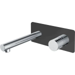 Смеситель для раковины Boheme Stick 125-BCR С ВНУТРЕННЕЙ ЧАСТЬЮ, black, diamond chrome