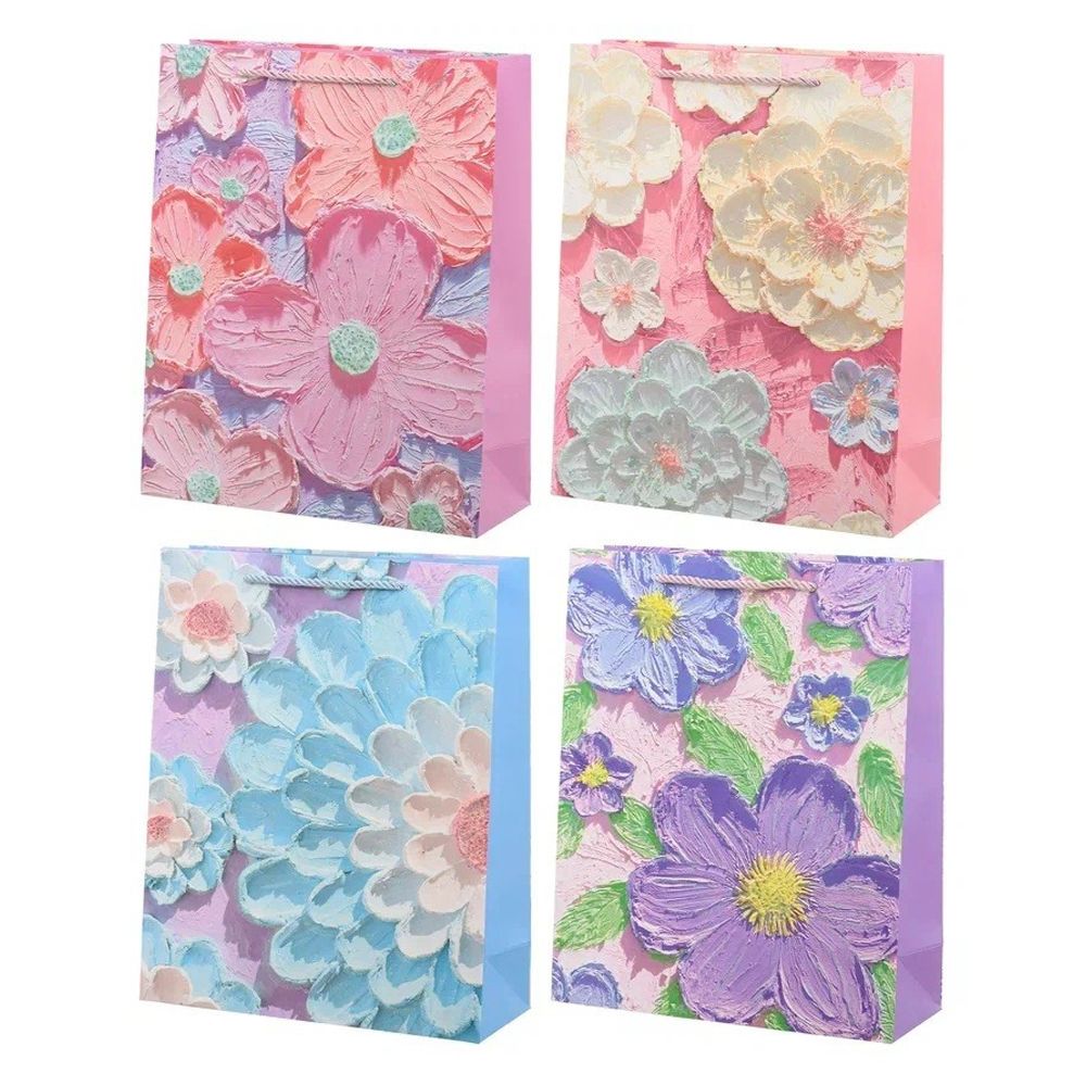 Подарочный пакет Basir, серия "Цветы", 30*12*40 см, ассорти Подарочный пакет Basir, серия "Цветы", 30*12*40 см, ассорти