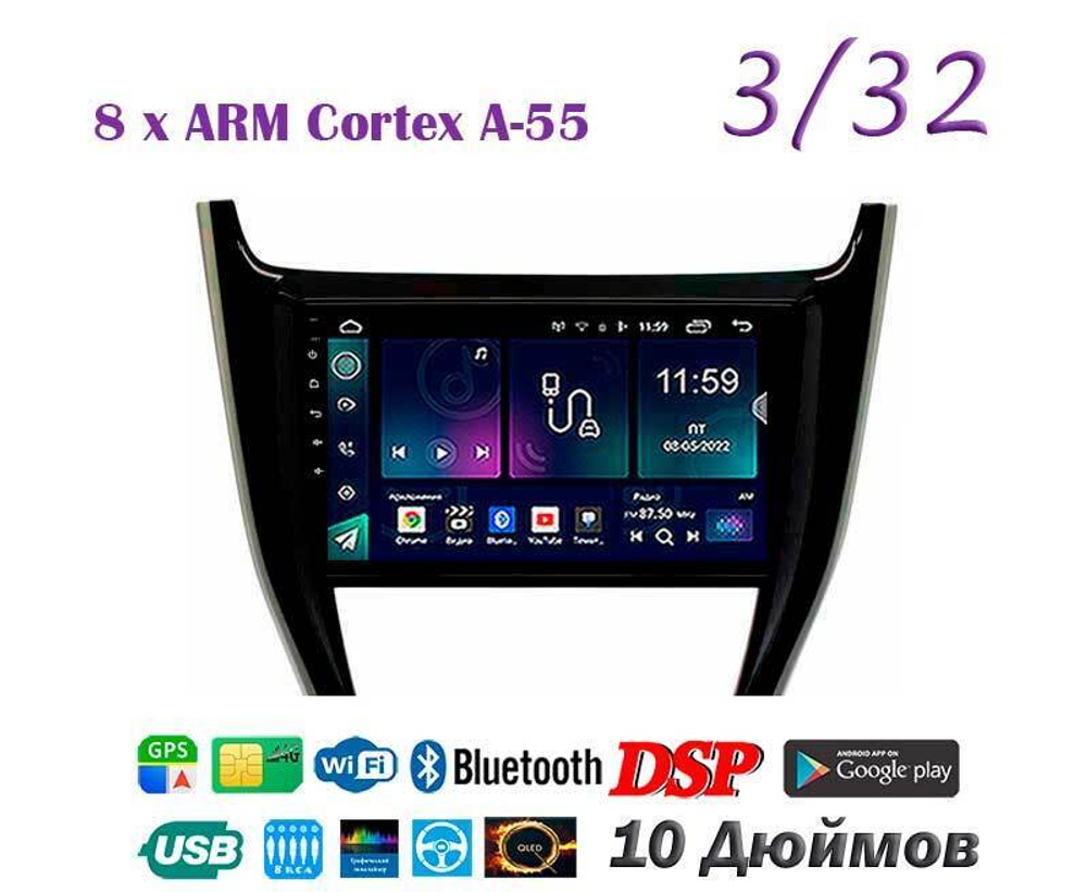 Topway TS18 3+32GB 8 ядер для Toyota Harrier 2017-2020