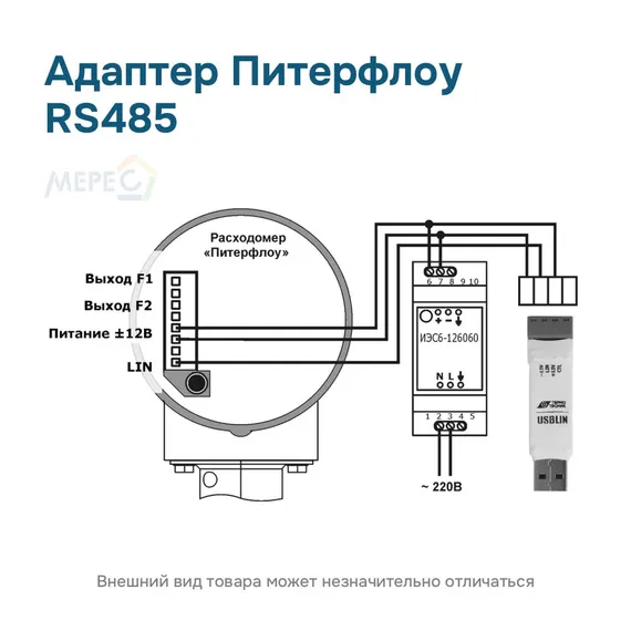 Адаптер Питерфлоу RS485