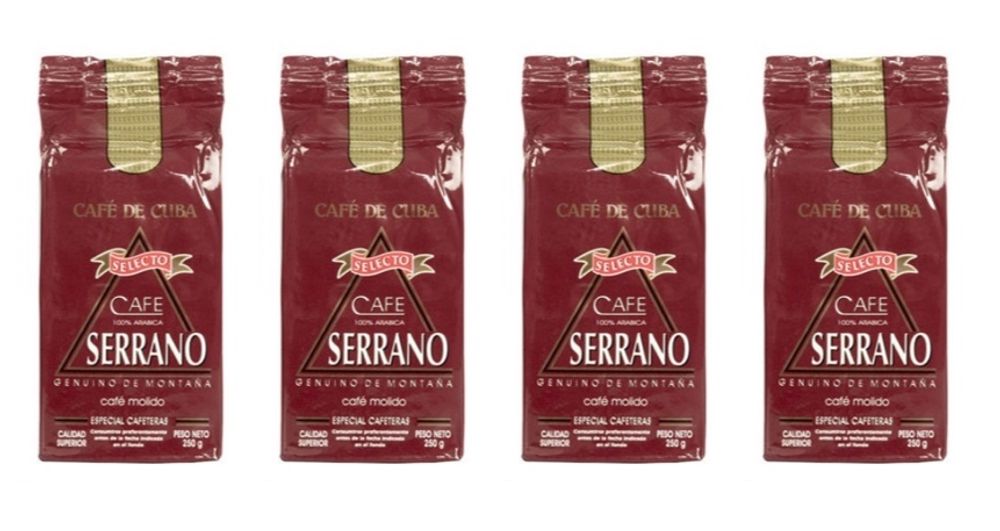 Кофе молотый Serrano Selecto 250 гр 4 упаковки