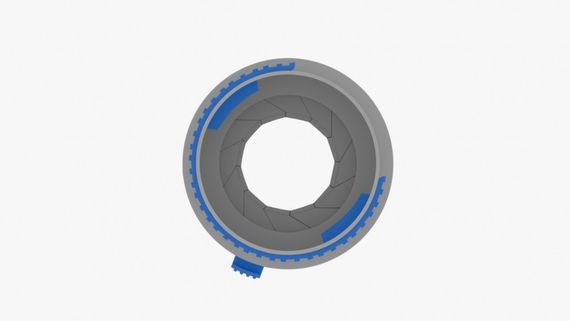 Муфта соединительная с ирисовым дросселем Flexag FLSD75-G, цвет серый