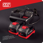 MIGHTY SEVEN (DH-101AP) Аккумуляторная дрель-шуруповерт 18 В, ударная, кейс, в комплекте набор бит