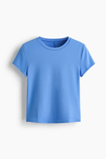 Спортивный топ DryMove™ — короткие рукава, приталенный крой - H&M