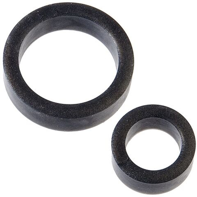 Чёрные эрекционные кольца Premium Silicone C-Rings (Цвет: черный)