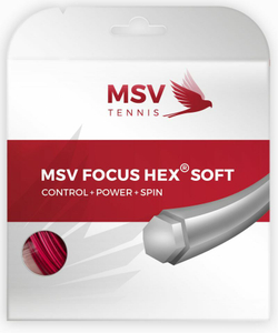Теннисные струны MSV Focus Hex Soft (12 m) - red