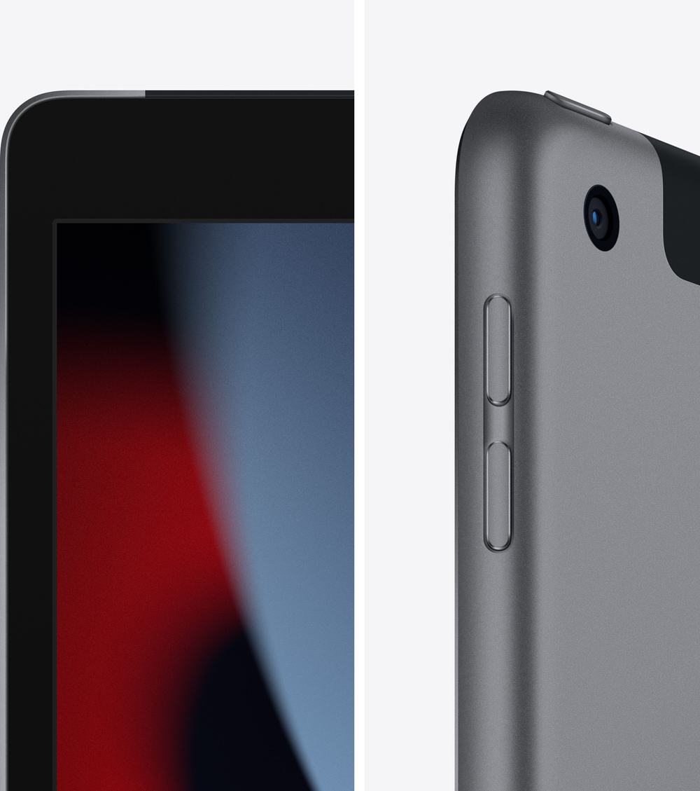 Планшет Apple iPad 2021 A2603 A13 Bionic 6С RAM3Gb ROM64Gb 10.2" IPS 2160x1620 4G iOS серый космос 8Mpix 12Mpix BT WiFi 9hr