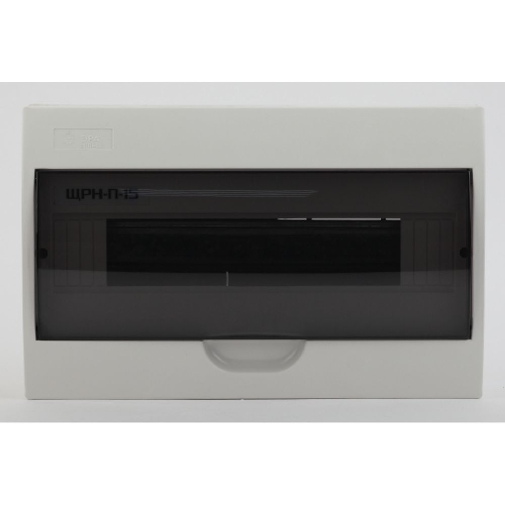 Корпус пластиковый навесной ЭРА SIMPLE ЩРН-П-15 IP41 прозрачная крышка белый | Корпуса пластиковые распределительные