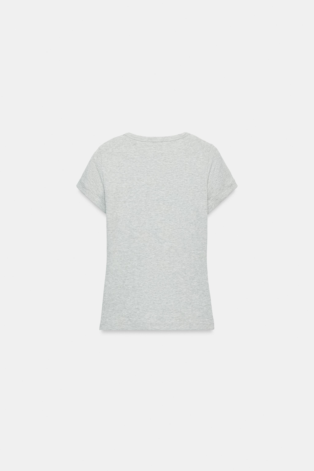 ФУТБОЛКА В РУБЧИК С ПУГОВИЦАМИ — ZARA