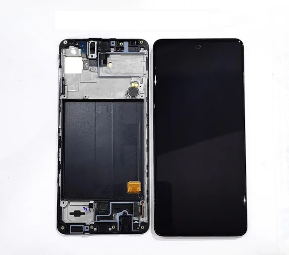 Дисплей для Samsung Galaxy A51 / SM-A515F HARD OLED в сборе с тачскрином на рамке (Black) черный
