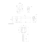 Цилиндровый механизм (Z407/90) Z4007Tang90(55+10+25) со штоком CP хром