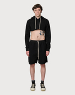 RICK OWENS DRKSHDW ШОРТЫ ЧЕРНЫЕ С МОЛНИЯМИ HOLLYWOOD