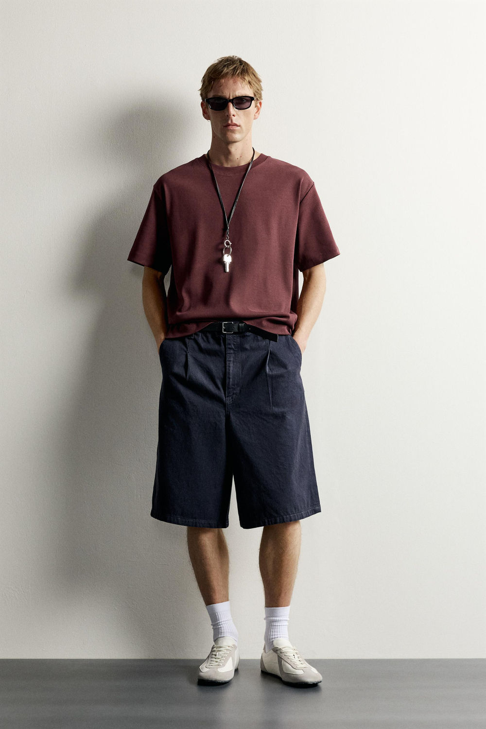 ФУТБОЛКА RELAXED FIT В РУБЧИК — ZARA