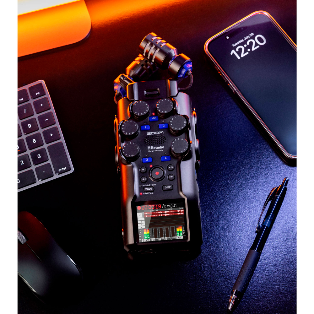 Портативный рекордер Zoom H6studio, 6 каналов, 32 bit Float