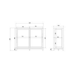 Низкая витрина Case CS160