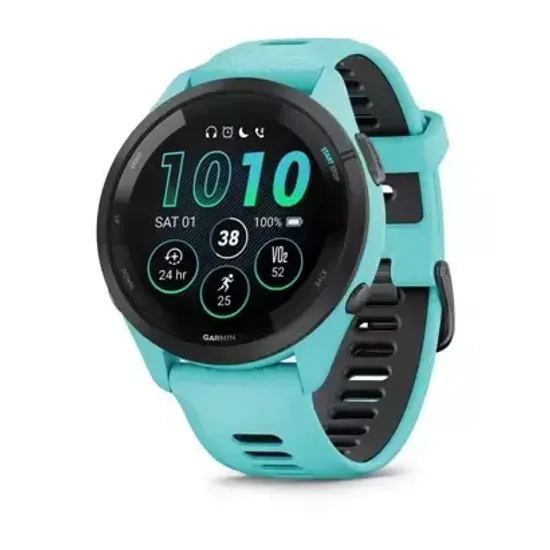 Смарт-часы Garmin Forerunner 265, Бирюзово-черный 010-02810-12