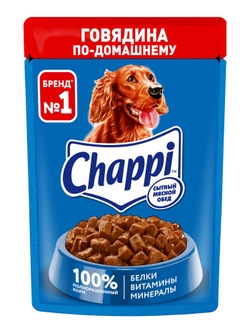Chappi пауч говядина по домашнему,85г.