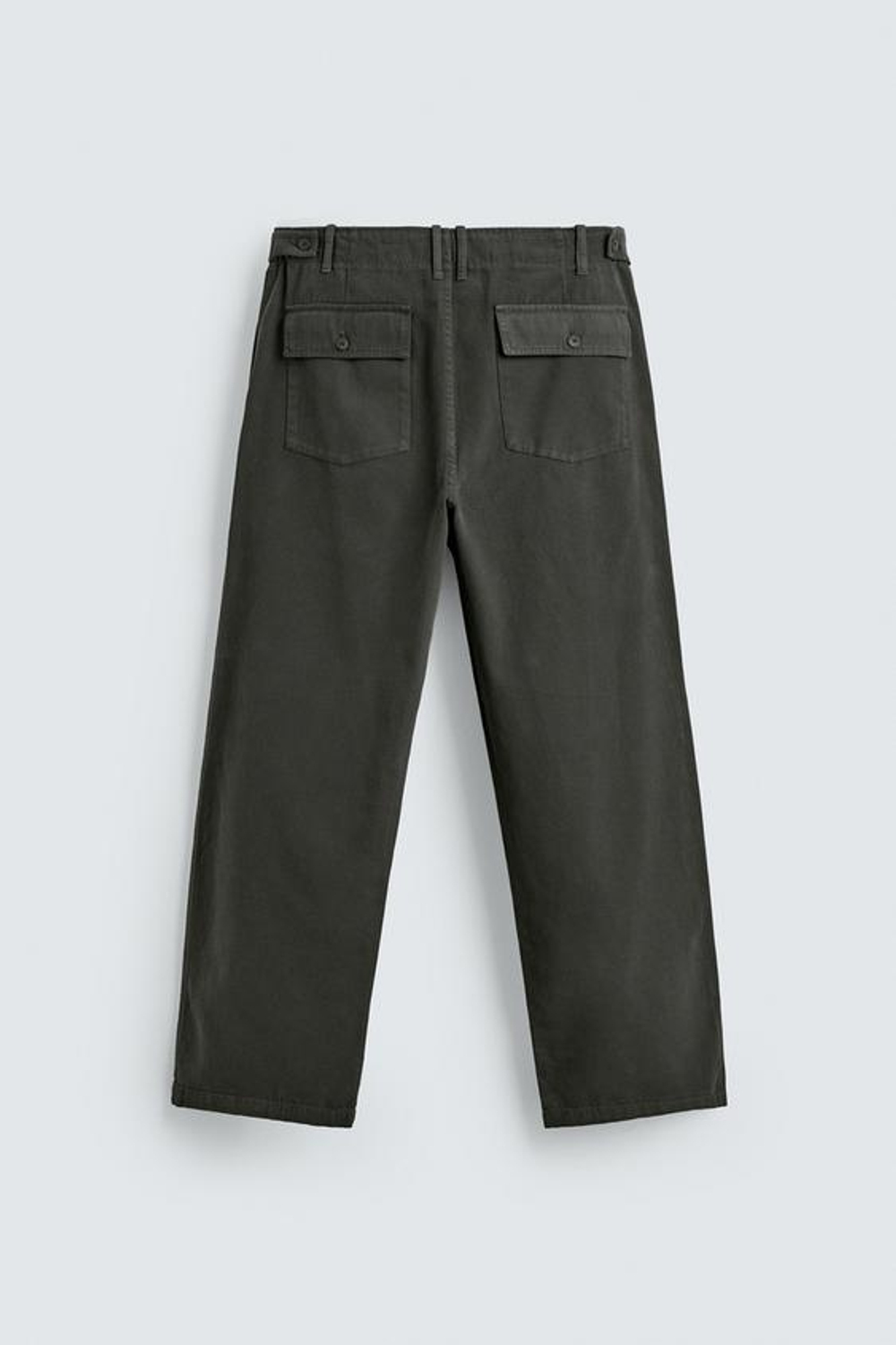 ZARA БРЮКИ RELAXED FIT С ХЛЯСТИКАМИ, КОРИЧНЕВЫЙ