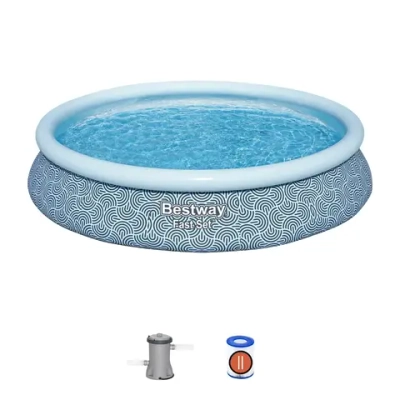 Бассейн надувной Fast Set 457*84 см + фильтр-насос 2006 л/ч (II) Bestway (57313)