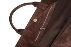 Тоут из замши Weekender bag «Dark chocolate»