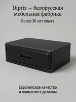 Тумба прикроватная, 47х29х15, Мелания, подвесная, с ящиком, черный, массив березы