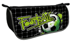 Пенал-косметичка объемный на молнии Премиум 220/105/65 "Green Football 2025" печать на ткани (Пчёлка