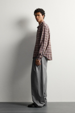 РУБАШКА В КЛЕТКУ С КАРМАНАМИ — ZARA