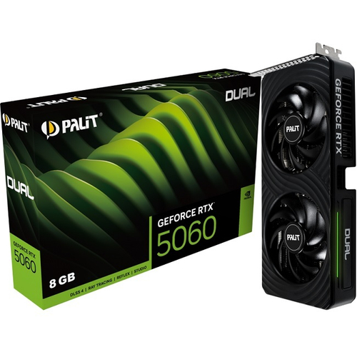 Видеокарта Palit GeForce RTX 5060 DUAL 8GB (NE75060019P1-GB2063D)