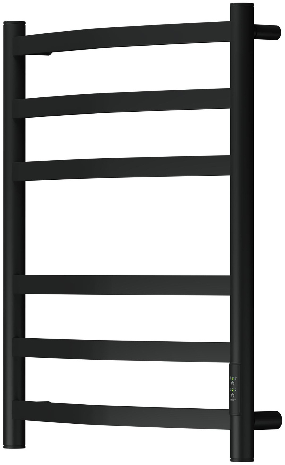 Полотенцесушитель электрический Point Антея PN17856B П6 500x600, диммер справа, черный