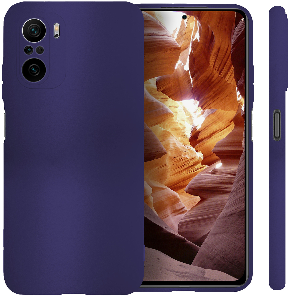 Мягкий Soft Touch чехол из силикона для XIAOMI POCO F3 / K40 / MI 11i с бархатной подкладкой