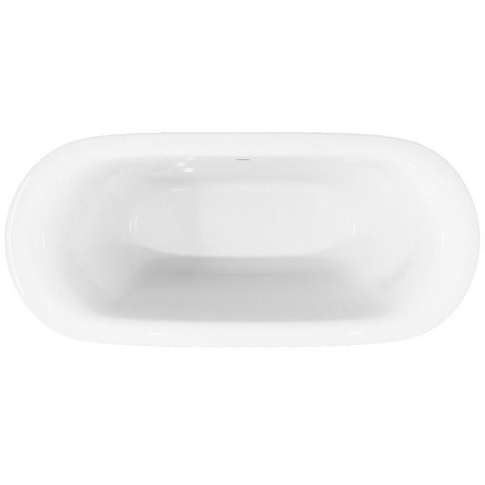 Ванна акриловая FRESH, 180х80, слив-перелив Click-Clack тип O, белая/белая, BT-FRES18080NO-BNBN