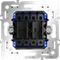 Механизм перекрёстного переключателя двухклавишного Voltum S70 VLS0205M