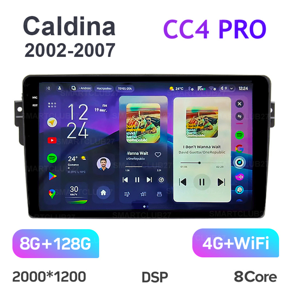 Teyes CC4 Pro 9" для Toyota Caldina 2002-2007