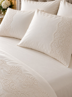 Gelin Home КПБ 6 пр. GULRU кремовый цвет пододеяльник 200*220, простынь 240*260, наволочки 50*70 2шт, декоративные наволочки 50*70 2шт GLNN128 (2) — фото 4
