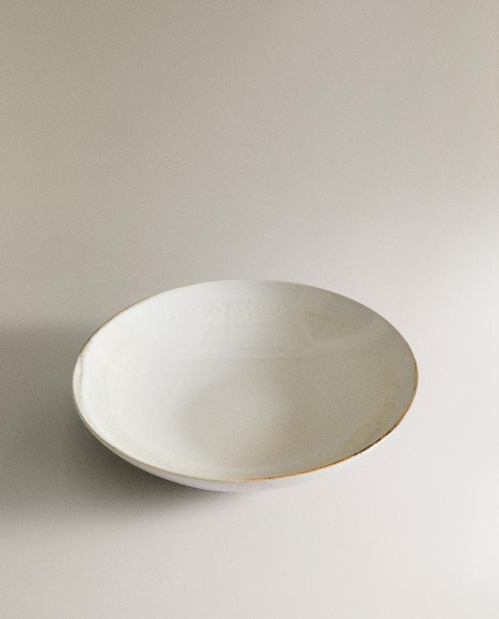ZARA HOME ТАРЕЛКА ДЛЯ СУПА ИЗ КЕРАМИКИ, ЭКРЮ