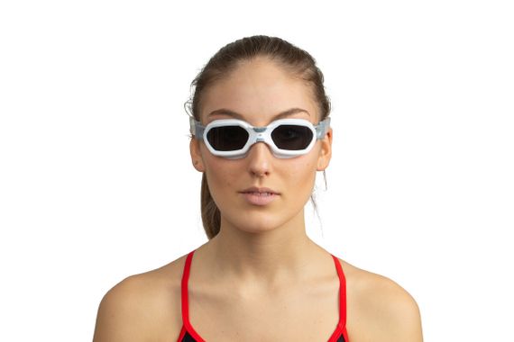 Очки для плавания Seac Sub Aquatech тонированные стекла белый/серебристый