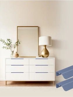 Мебельная ручка, глубино-синяя, 30 см, 2 шт