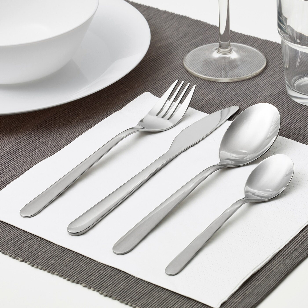 IKEA MOPSIG  (ИКЕА МОПСИГ)  -  Набор столовых приборов, 16 предметов.