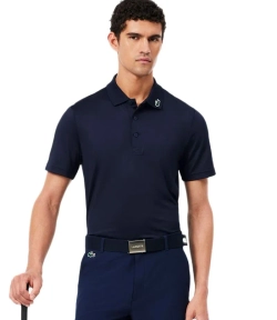 Мужское теннисное поло Lacoste Ultra Dry Stretch Golf - midnight blue