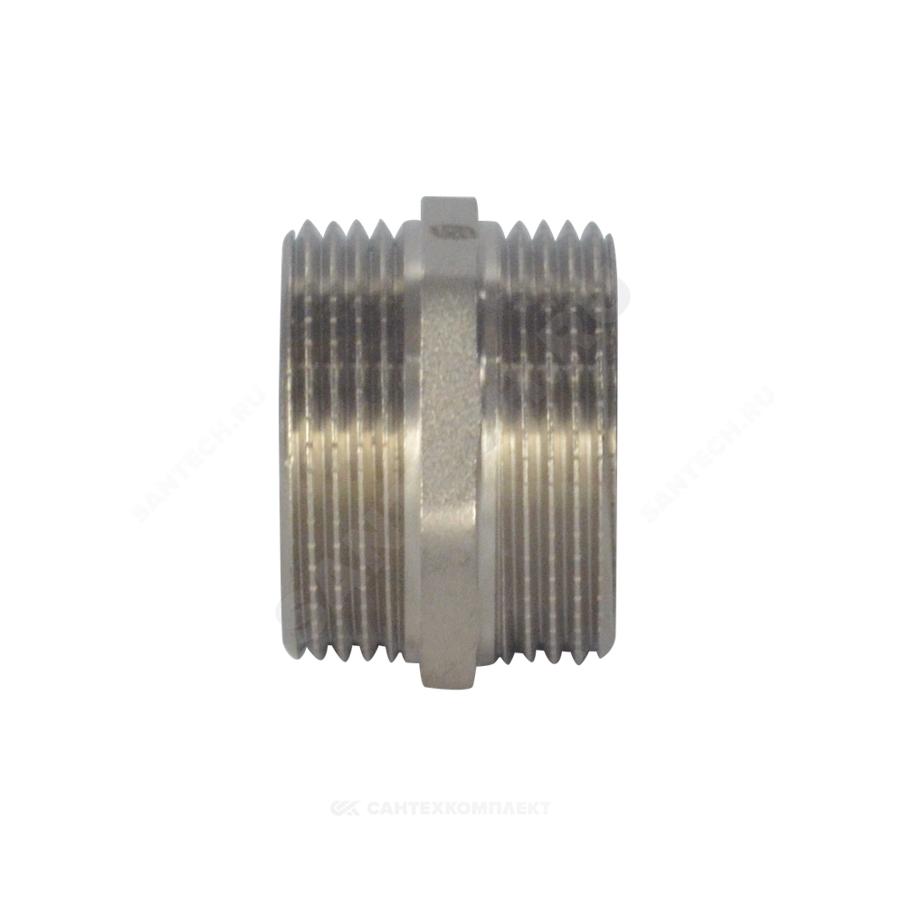 Ниппель латунь никель Ду 15 (1/2") НР SantechSystems
