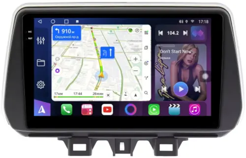 Магнитола для Hyundai Tucson 3 2018-2021 - FarCar S500-TS10 монитор 9.5" QLED на Android 14, Быстрая, CarPlay, 4G SIM-слот
