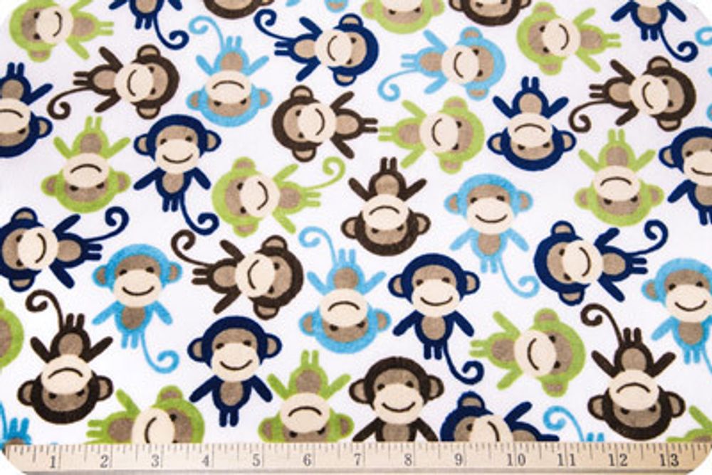 Плюш (ткань) Peppy Urban Zoologie 440 г/м², 48х48 см, monkey midnight Плюш (ткань) Peppy Urban Zoologie 440 г/м², 48х48 см, monkey midnight